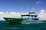 ID 5285 PLATINUM - a 37m Australian superyacht with a reputed A$19.5m price tag, seen outbound in Port Phillip Bay, Victoria, Australia.